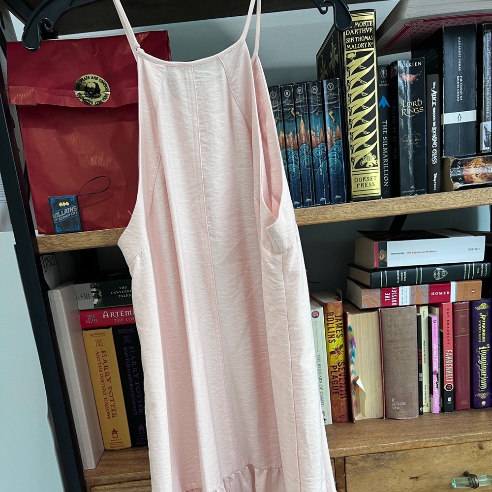 CeCe Light Pink Sleeveless Midi Dress